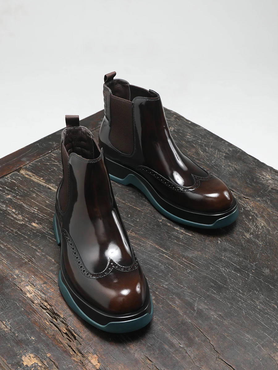 Autumn and Winter New Business Casual Men's Boots Leather Platform Fashion Glossy Short Boots Trendy Men's Shoes
Autumn and Winter New Business Casual Men's Boots Leather Platform Fashion Glossy Short Boots Trendy Men's Shoes