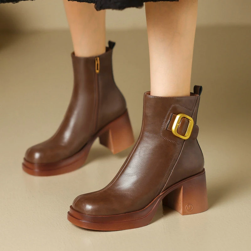 2024 Ankle Boots For Women Fashion High Heel Platform Ladies Zipper Shoes Woman Autumn Winter Size 34-40
2024 Ankle Boots For Women Fashion High Heel Platform Ladies Zipper Shoes Woman Autumn Winter Size 34-40