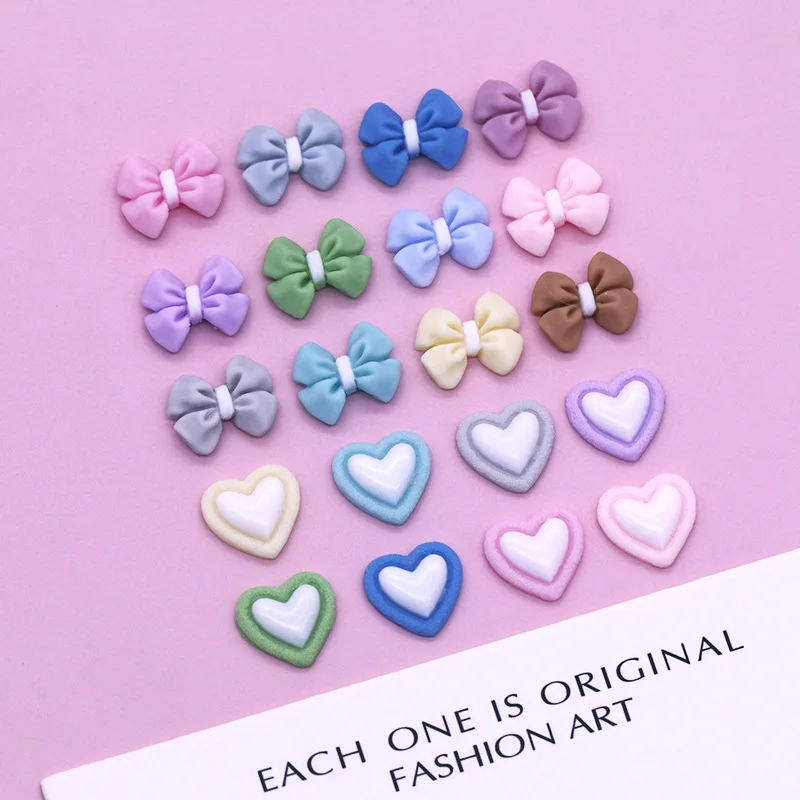 40PC Mix Color 3D Acrylic Bow Nail Art Charms Love Heart Accessories Resin Parts For Nails Decoration Manicure Supplies Material
40PC Mix Color 3D Acrylic Bow Nail Art Charms Love Heart Accessories Resin Parts For Nails Decoration Manicure Supplies Material