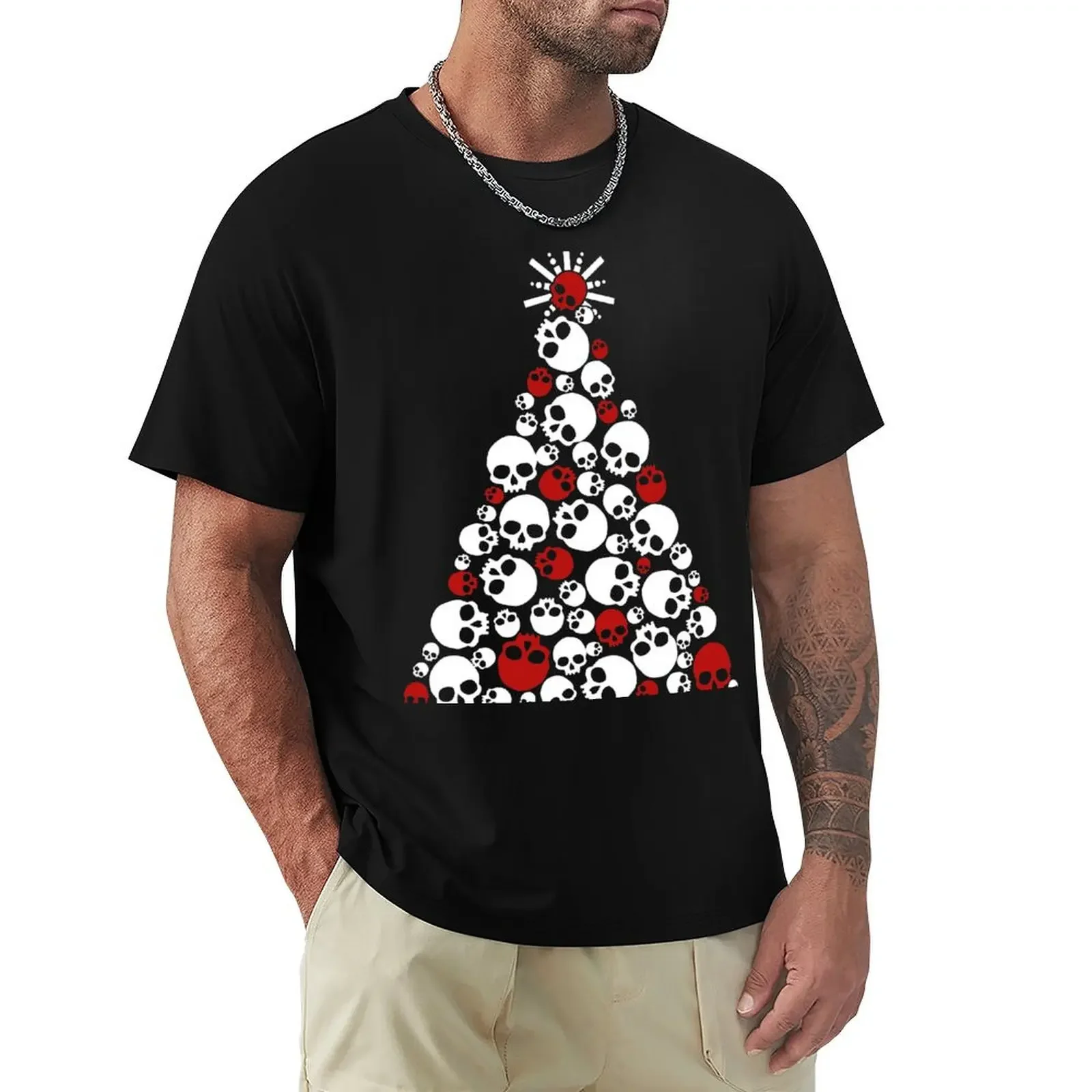 Gothic Skull Holiday Tree T-shirt shirts graphic tees summer tops plain white t shirts men
Gothic Skull Holiday Tree T-shirt shirts graphic tees summer tops plain white t shirts men