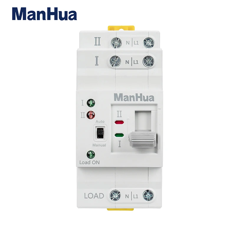 ManHua MES1-63NS ATS Din Rail Dual Power Automatic Transfer Switch with Voltage Protection 2P 63A 220V Uninterrupted Power
ManHua MES1-63NS ATS Din Rail Dual Power Automatic Transfer Switch with Voltage Protection 2P 63A 220V Uninterrupted Power