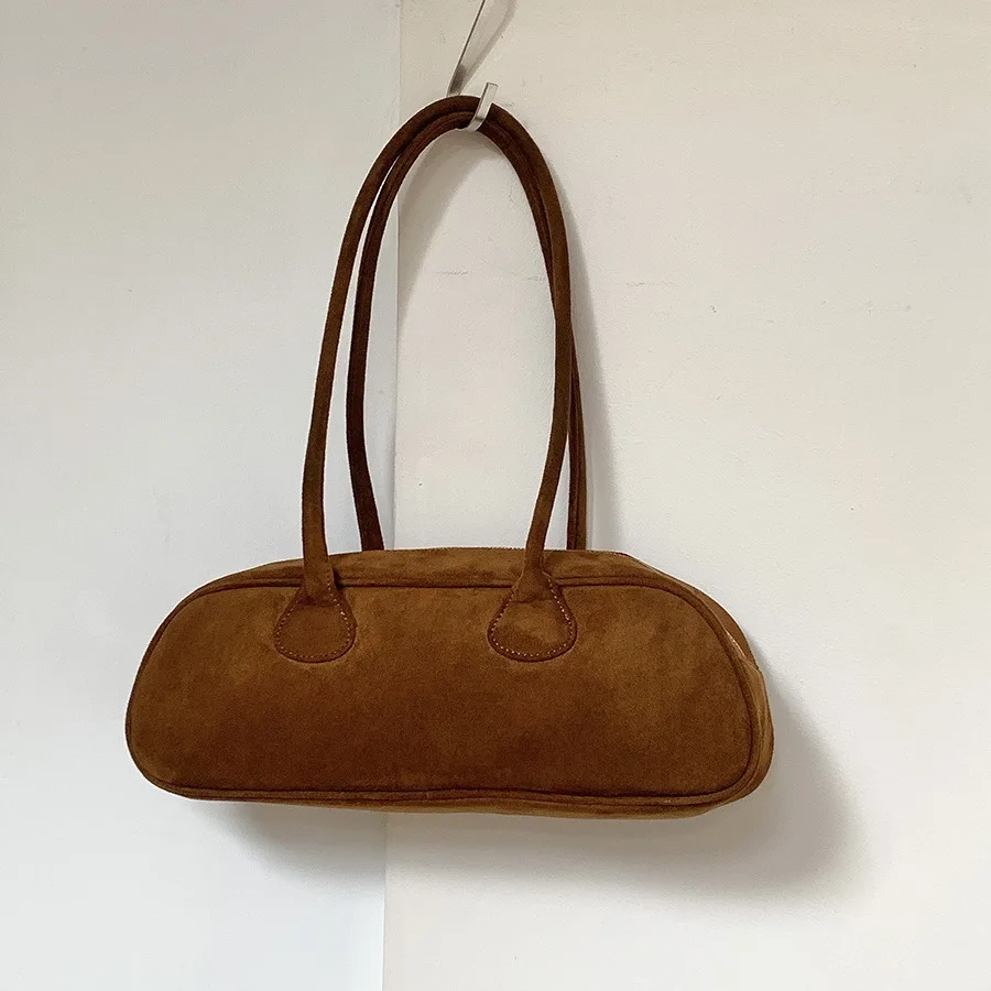 Boston Tote Shell Faux Suede Nubuck Bag Sausage Bowling Bag Advanced Women's Bag Luxury Brand Purses Handbags French Stick Bag
Boston Tote Shell Faux Suede Nubuck Bag Sausage Bowling Bag Advanced Women's Bag Luxury Brand Purses Handbags French Stick Bag