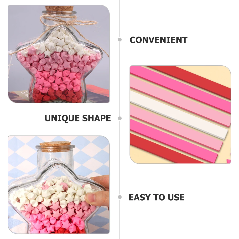 Wishing Bottle Decoration 1 Set Stars Glass Jar DIY Crafts Birthday Gift Room Adorable Storage Container
Wishing Bottle Decoration 1 Set Stars Glass Jar DIY Crafts Birthday Gift Room Adorable Storage Container