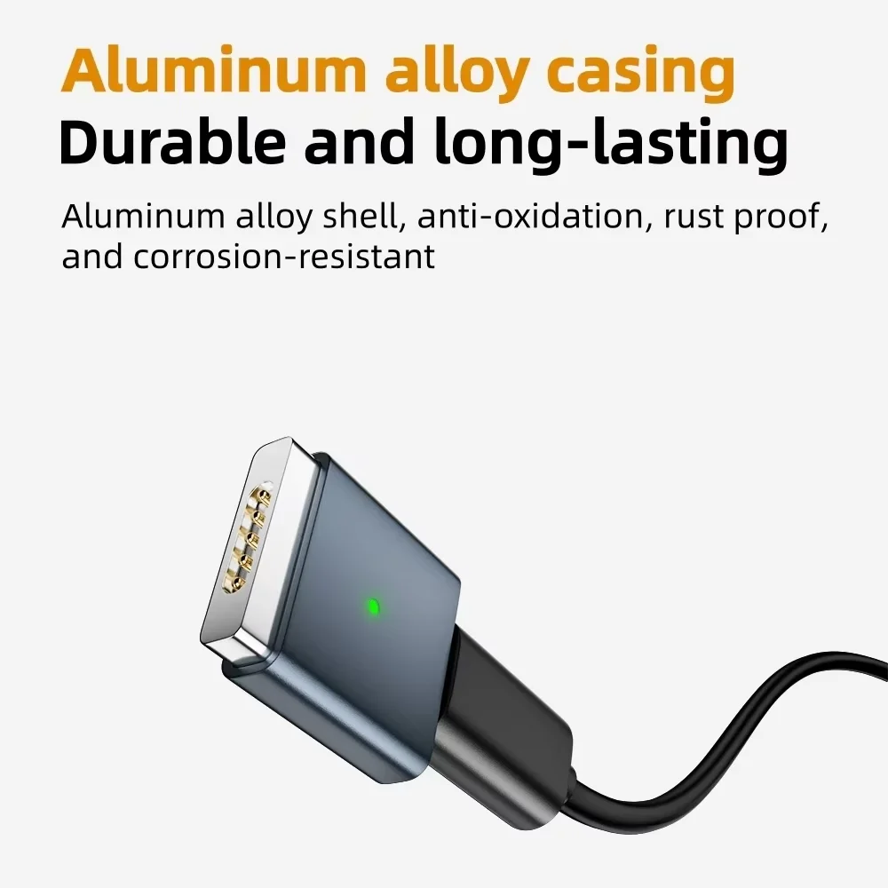 100W PD Magnetic Charging Adapter: Type-C to MagSafe 2 Converter for MacBook Pro/Air | Safe & Fast Charging
100W PD Magnetic Charging Adapter: Type-C to MagSafe 2 Converter for MacBook Pro/Air | Safe & Fast Charging