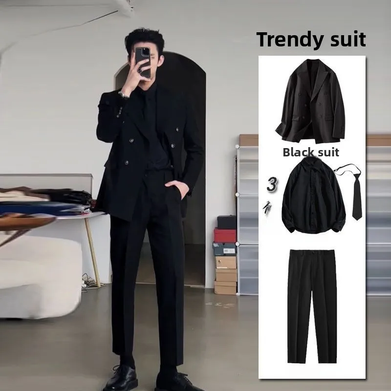 Мужской костюм-двойка Busin с подушечками для работы, элитный Briti Sle, известная в Интернете мужская мода
Мужской костюм-двойка Busin с подушечками для работы, элитный Briti Sle, известная в Интернете мужская мода