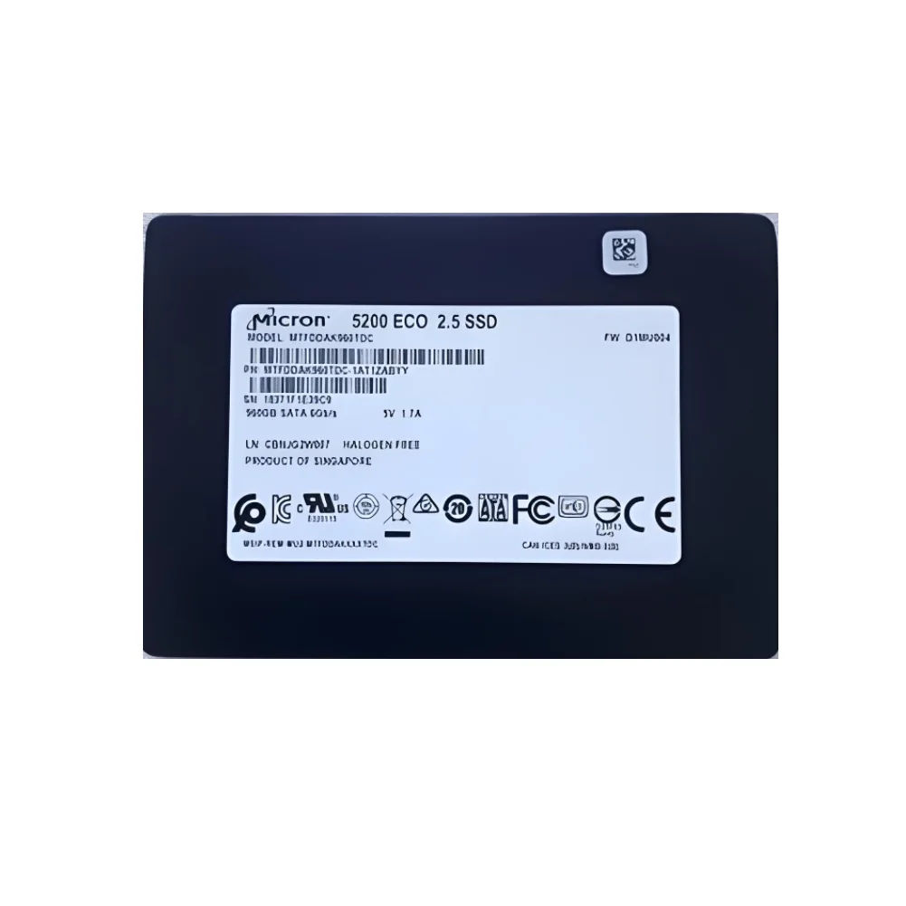 НОВЫЙ твердотельный накопитель MCRN 5200 ECO 960G MTFDDAK960TDC 2,5 дюйма SATA 3D TLC SSD Enterprise для сервера
НОВЫЙ твердотельный накопитель MCRN 5200 ECO 960G MTFDDAK960TDC 2,5 дюйма SATA 3D TLC SSD Enterprise для сервера