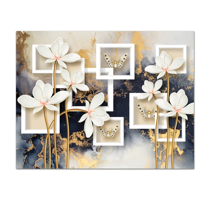 Современные пользовательские фотообои с кожурой и наклейкой, домашний декор для украшения гостиной, цветочная геометрическая рамка, ремонтное покрытие 
Современные пользовательские фотообои с кожурой и наклейкой, домашний декор для украшения гостиной, цветочная геометрическая рамка, ремонтное покрытие