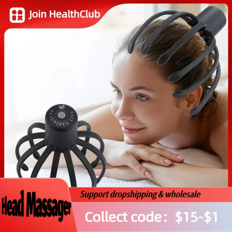 Meridian Claw Electric Head Massager - Boost Circulation, Relieve Fatigue, Promote Deep Relaxation & Better Sleep
Meridian Claw Electric Head Massager - Boost Circulation, Relieve Fatigue, Promote Deep Relaxation & Better Sleep