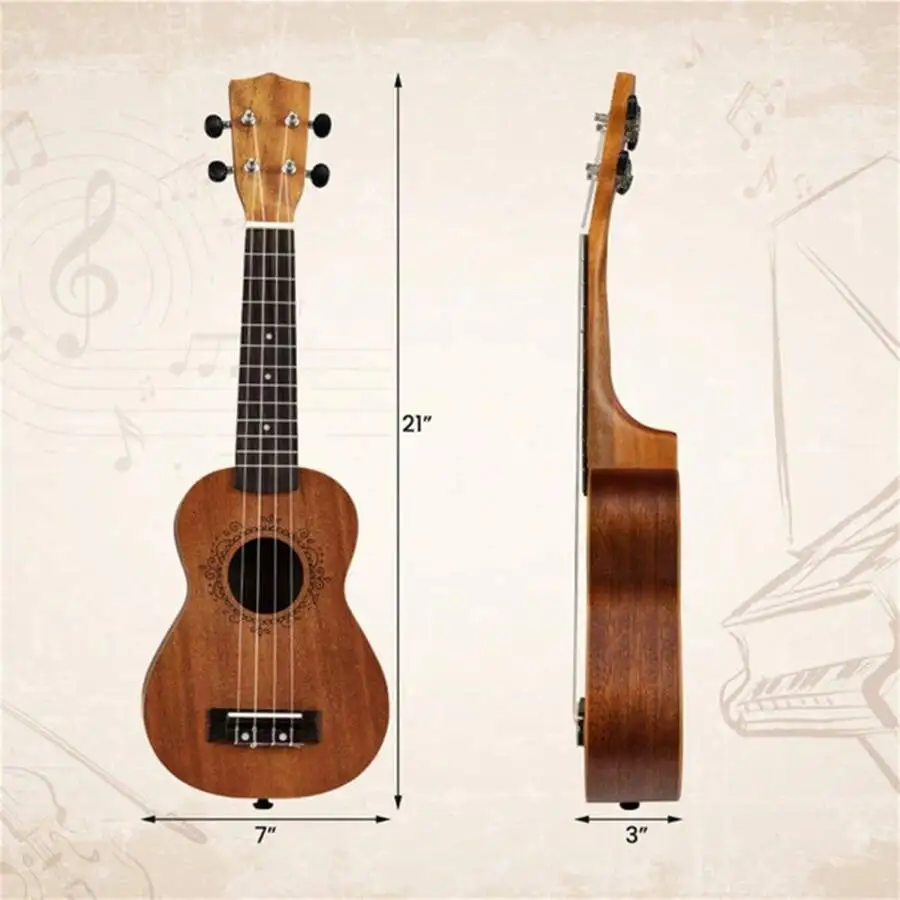 21 Inch Mahogany Ukulele With Pro Tuners For Adults
21 Inch Mahogany Ukulele With Pro Tuners For Adults