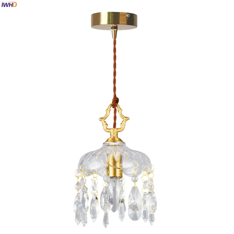 IWHD French Crystal Glass LED Hanging Lamp Cafe Loft Bedroom Living Dining Room Decoration Modern Minimalism Pendant Lights
IWHD French Crystal Glass LED Hanging Lamp Cafe Loft Bedroom Living Dining Room Decoration Modern Minimalism Pendant Lights