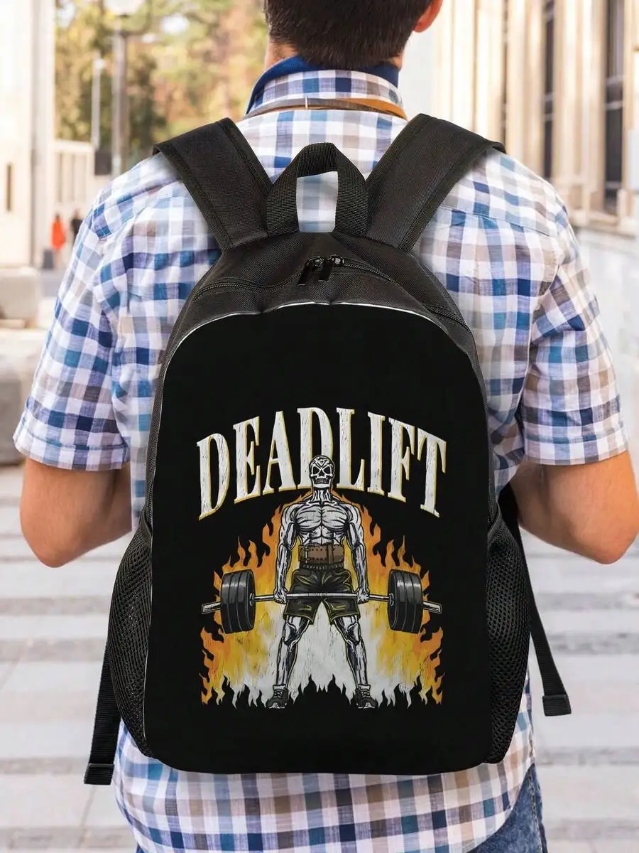 Deadlift Skeleton Gym Fitness Backpack Unisex Casual School College Bag
Deadlift Skeleton Gym Fitness Backpack Unisex Casual School College Bag