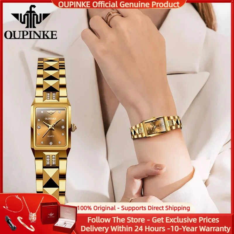 OUPINKE TOP Brand Luxury Quartz Ladies Watch Imported MIYOTA Movement Automatic Watch for Women Tungsten steel Tape Waterproof
OUPINKE TOP Brand Luxury Quartz Ladies Watch Imported MIYOTA Movement Automatic Watch for Women Tungsten steel Tape Waterproof