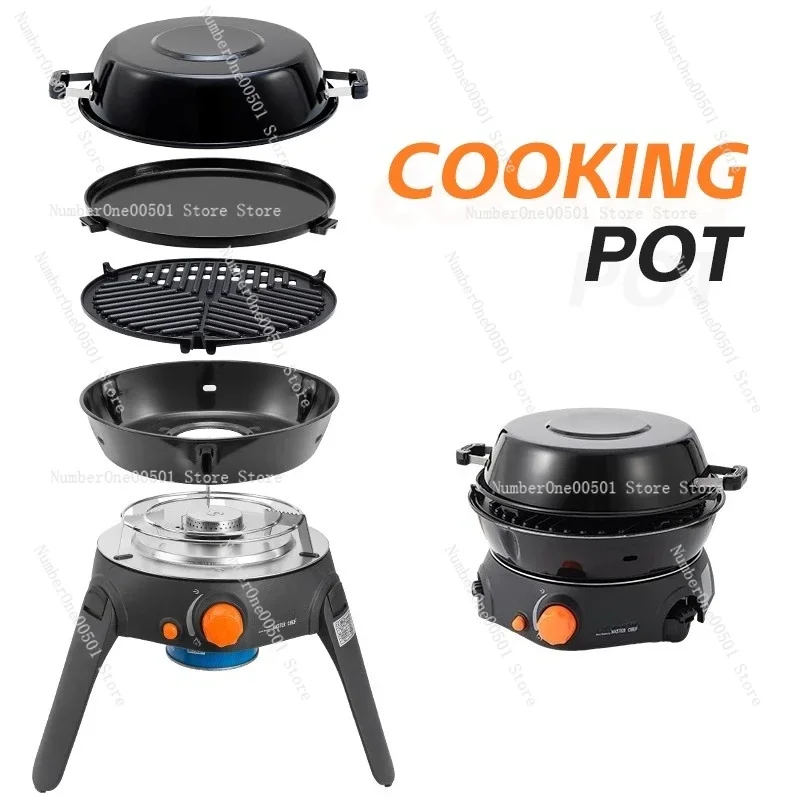Многофункциональная газовая плита для кемпинга и барбекю, 6 предметов, складное снаряжение для пикника, для приготовления чая и жарки
Многофункциональная газовая плита для кемпинга и барбекю, 6 предметов, складное снаряжение для пикника, для приготовления чая и жарки