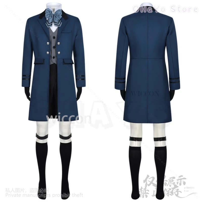 Anime Black Butler Cosplay Kuroshitsuji Ciel Phantomhive Cosplay Blue DK Uniforms Wigs For Halloween Christmas Girls Boy Cos
Anime Black Butler Cosplay Kuroshitsuji Ciel Phantomhive Cosplay Blue DK Uniforms Wigs For Halloween Christmas Girls Boy Cos