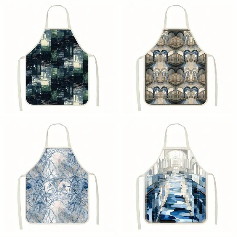 Abstract Pattern Aprons Linen Apron, Suitable For Kitchen Cooking, Parent-Child Interaction, Painting And Other Scenarios
Abstract Pattern Aprons Linen Apron, Suitable For Kitchen Cooking, Parent-Child Interaction, Painting And Other Scenarios