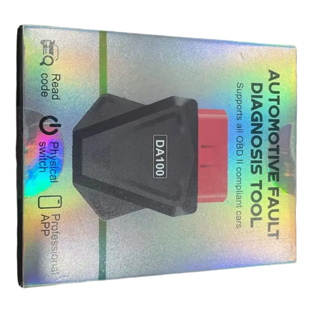 DA100 Bluetooth Car Diagnostic Tool for Real-time Data Stream Dashboard Compatible with Android and iOS Obd2 Scanner