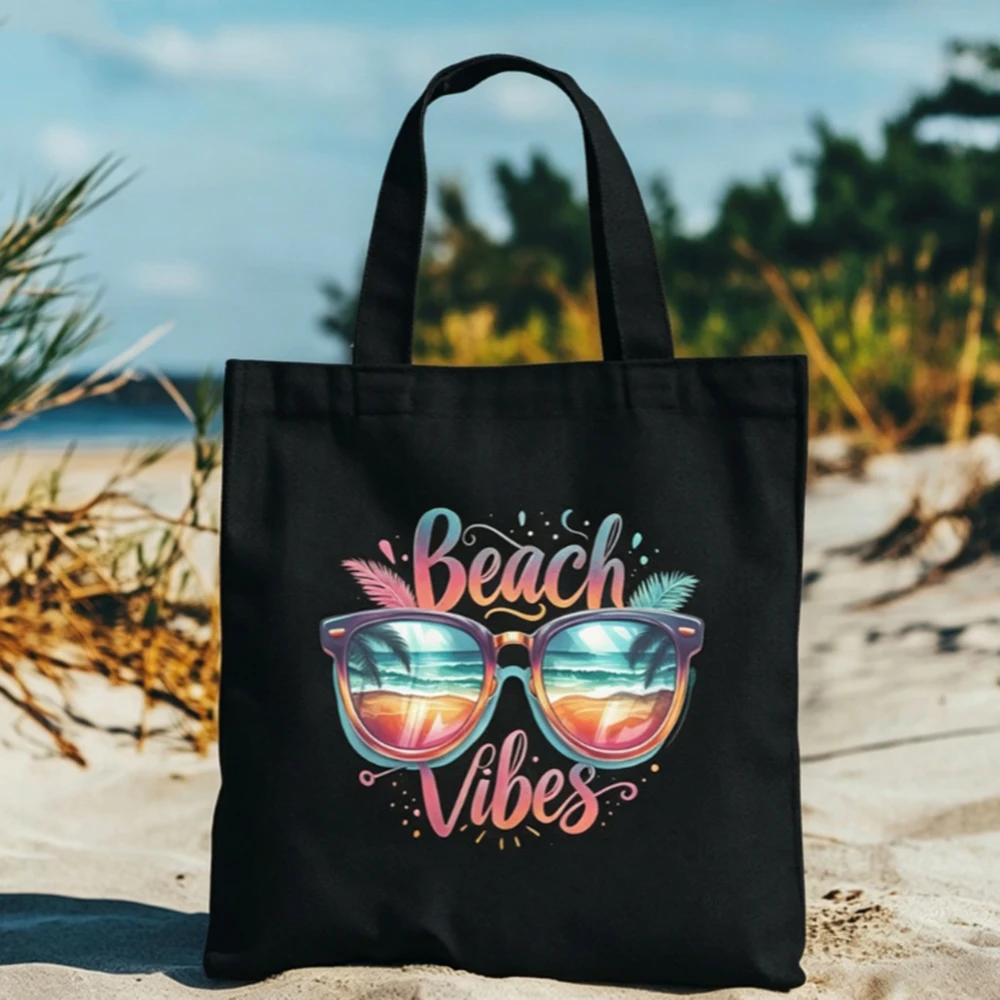 Custom Travel Tote Bag Personalized Beach Vibes Printed Canvas Bag Reusable Shoulder Bag Ocean Lover Gift For Family Vacation
Custom Travel Tote Bag Personalized Beach Vibes Printed Canvas Bag Reusable Shoulder Bag Ocean Lover Gift For Family Vacation