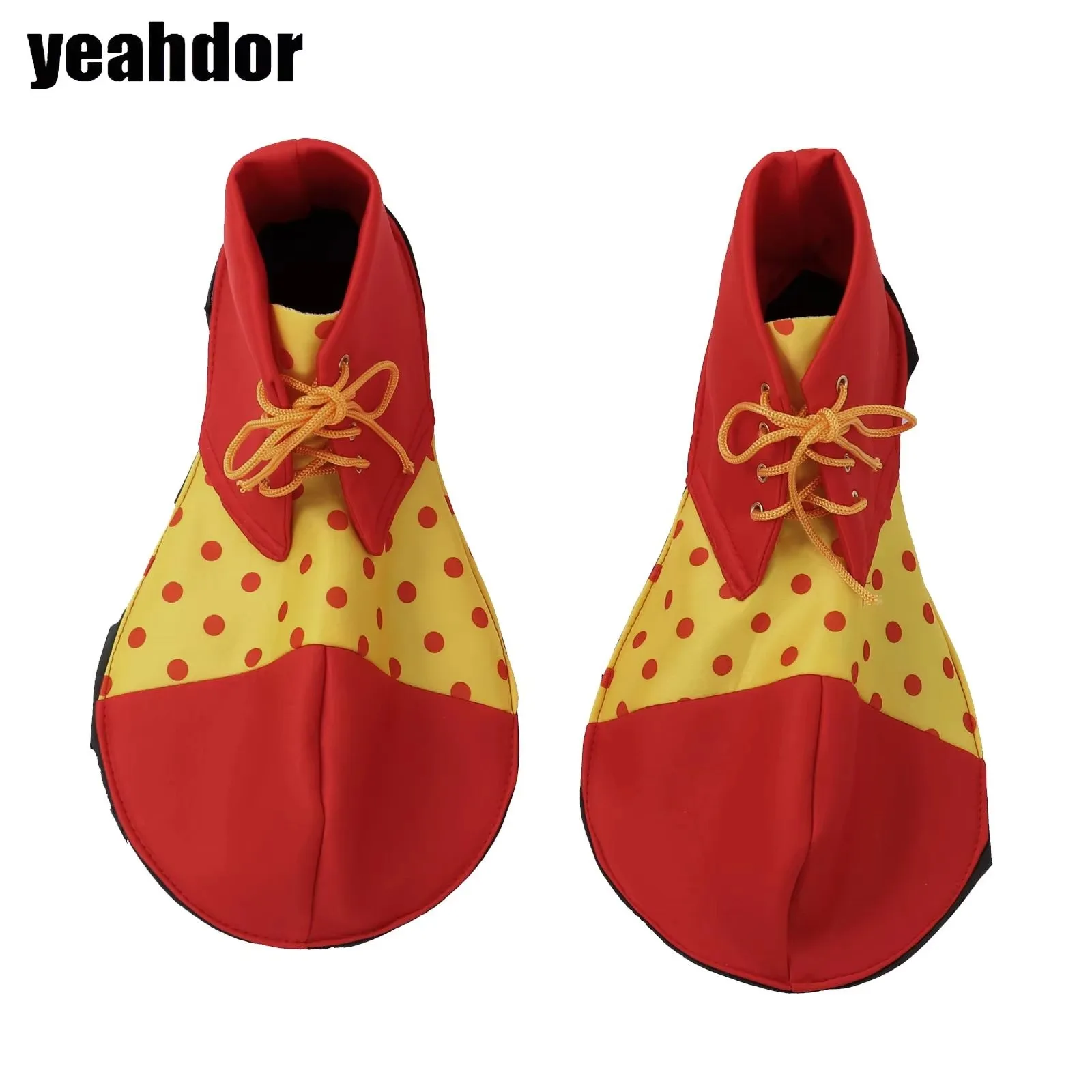 Clown Shoes Comedy Costume Carnival Rainbow Polka Dots Print Lace-up Big Shoes Halloween Adult Women Men Sandles Circus Props
Clown Shoes Comedy Costume Carnival Rainbow Polka Dots Print Lace-up Big Shoes Halloween Adult Women Men Sandles Circus Props