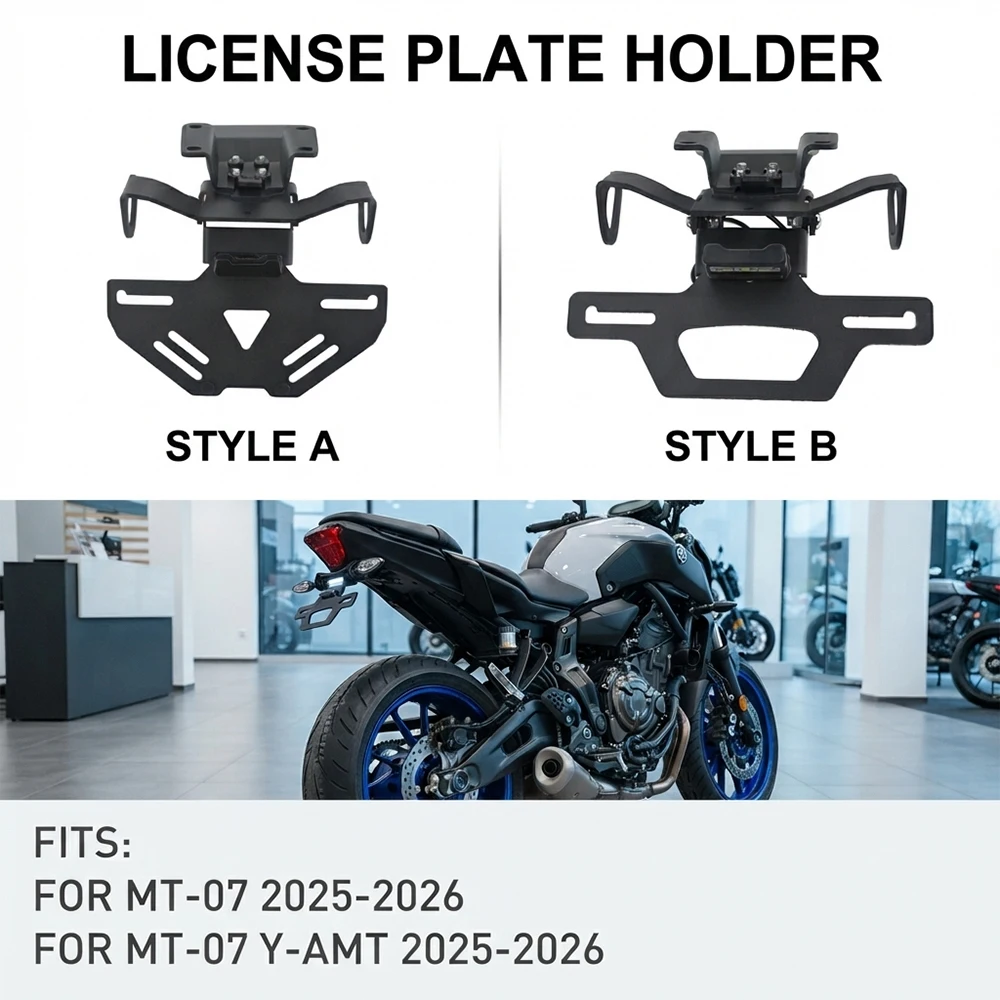 New Motorcycle Rear License Plate Holder MT07 Bracket Tail Tidy Fender Eliminator CNC Aluminum For MT07 MT-07 MT 07 Y-AMT 2025
New Motorcycle Rear License Plate Holder MT07 Bracket Tail Tidy Fender Eliminator CNC Aluminum For MT07 MT-07 MT 07 Y-AMT 2025