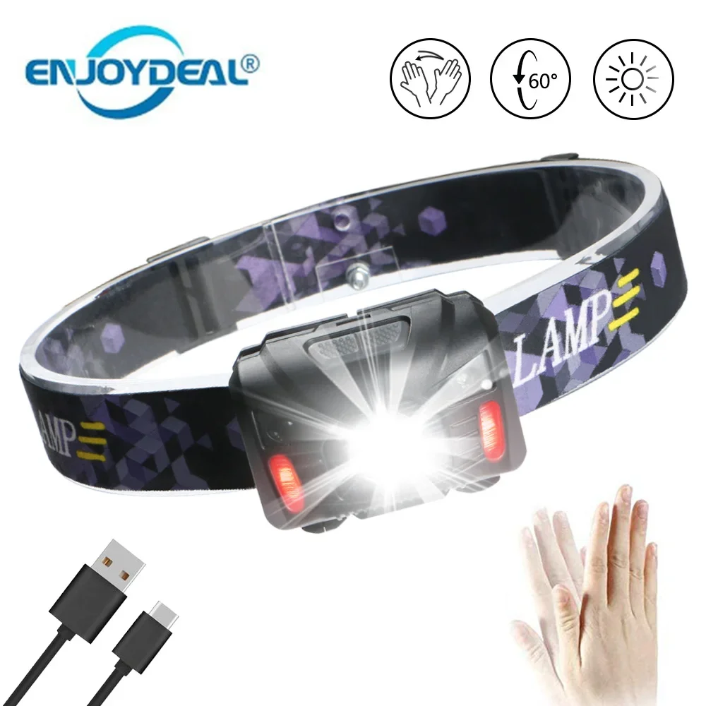 Mini Rechargeable 5000LM LED HeadLamp Body Motion Sensor LED Bicycle Head Light Lamp Outdoor Camping Flashlight With USB 3 color
Mini Rechargeable 5000LM LED HeadLamp Body Motion Sensor LED Bicycle Head Light Lamp Outdoor Camping Flashlight With USB 3 color