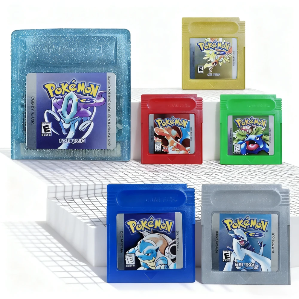16-битная игровая кассета Pokemon Series GBC, классический красный, зеленый, кристально-серебристый для консоли-картриджа для видеоигр GBC
16-битная игровая кассета Pokemon Series GBC, классический красный, зеленый, кристально-серебристый для консоли-картриджа для видеоигр GBC
