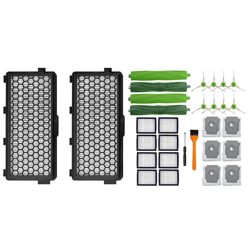 2 Set Vacuum Cleaner Parts: 1 Set Replacement Parts Brush Filter Kit Dust Bags & 2 Pcs Active HEPA Filter
2 Set Vacuum Cleaner Parts: 1 Set Replacement Parts Brush Filter Kit Dust Bags & 2 Pcs Active HEPA Filter