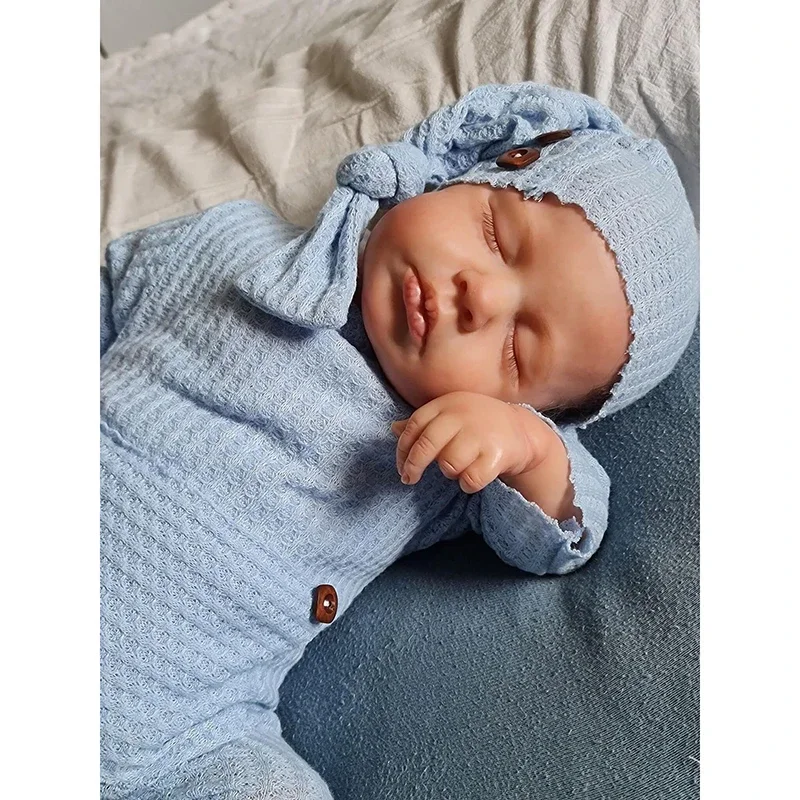 49cm Loulou Newborn Baby Doll Reborn Asleep Soft Cuddly Body Lifelike 3D Skin with Visible Veins High Quality Handmade Doll
49cm Loulou Newborn Baby Doll Reborn Asleep Soft Cuddly Body Lifelike 3D Skin with Visible Veins High Quality Handmade Doll
