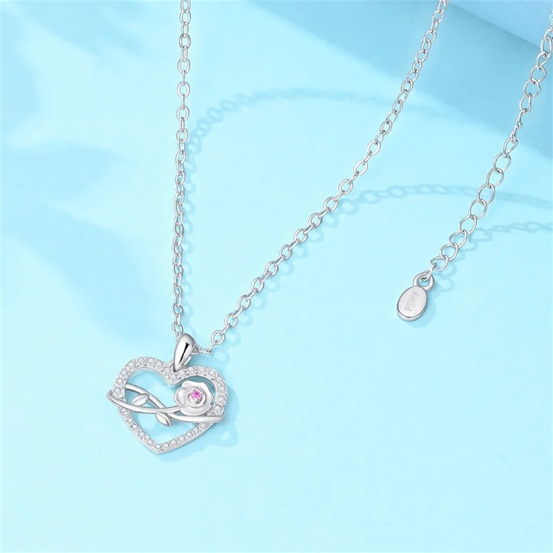 2026 New 925 Sterling Silver Simple Love Rose Eternal Necklace For Women Shining Zircon Necklace Fine Anniversary Jewelry Gift
2026 New 925 Sterling Silver Simple Love Rose Eternal Necklace For Women Shining Zircon Necklace Fine Anniversary Jewelry Gift
