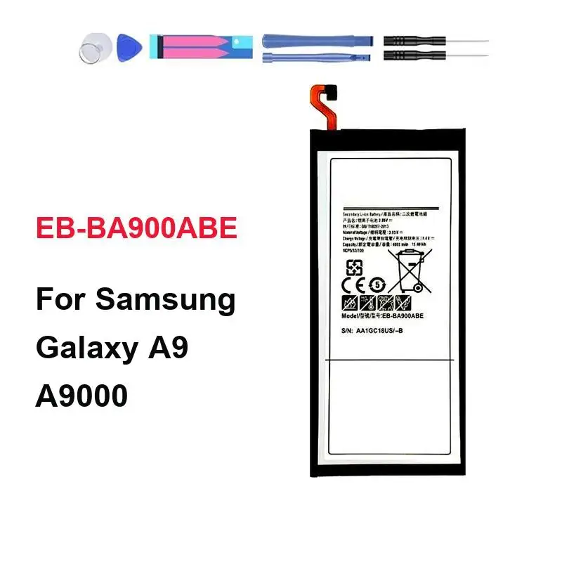 4000mAh For Samsung Galaxy A9 A9000 EB-BA900ABE Mobile Phone Battery Replaceable High-Performance
4000mAh For Samsung Galaxy A9 A9000 EB-BA900ABE Mobile Phone Battery Replaceable High-Performance