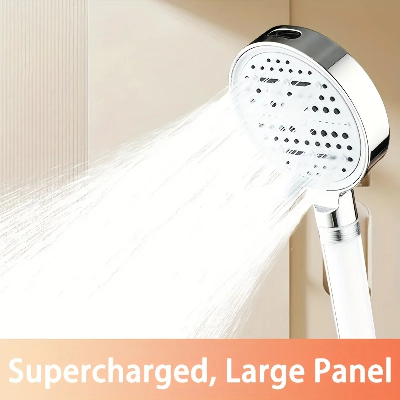 6-Setting High Pressure Filtered Shower Head with 12.5cm Large Panel, Handheld Showerhead for Hard Water
6-Setting High Pressure Filtered Shower Head with 12.5cm Large Panel, Handheld Showerhead for Hard Water