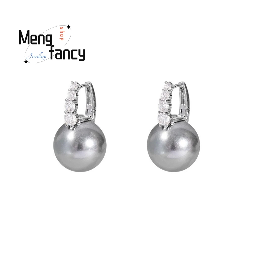 Light Luxury Zircon Grey Pearl Earrings, Autumn And Winter Elegant Ear Accessories, Women's Niche Feel Fashionable And Versatile
Light Luxury Zircon Grey Pearl Earrings, Autumn And Winter Elegant Ear Accessories, Women's Niche Feel Fashionable And Versatile
