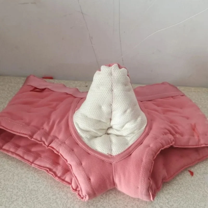 Men's Sexy Pink Cotton Briefs With Sheath Filled Cotton Thick Puffy Warm Plus Size Shorts Party Dance Costume Fetish Handmade BF
Men's Sexy Pink Cotton Briefs With Sheath Filled Cotton Thick Puffy Warm Plus Size Shorts Party Dance Costume Fetish Handmade BF