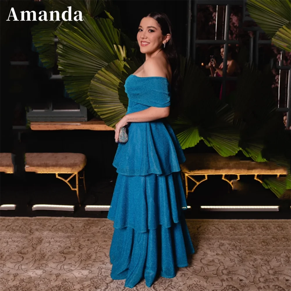 Amanda Glitter Off Shoulder Evening Dress 3D Shiny Blue Prom Dress 2023 Sweetheart Vestidos De Noche فساتين مناسبة رسمية
Amanda Glitter Off Shoulder Evening Dress 3D Shiny Blue Prom Dress 2023 Sweetheart Vestidos De Noche فساتين مناسبة رسمية