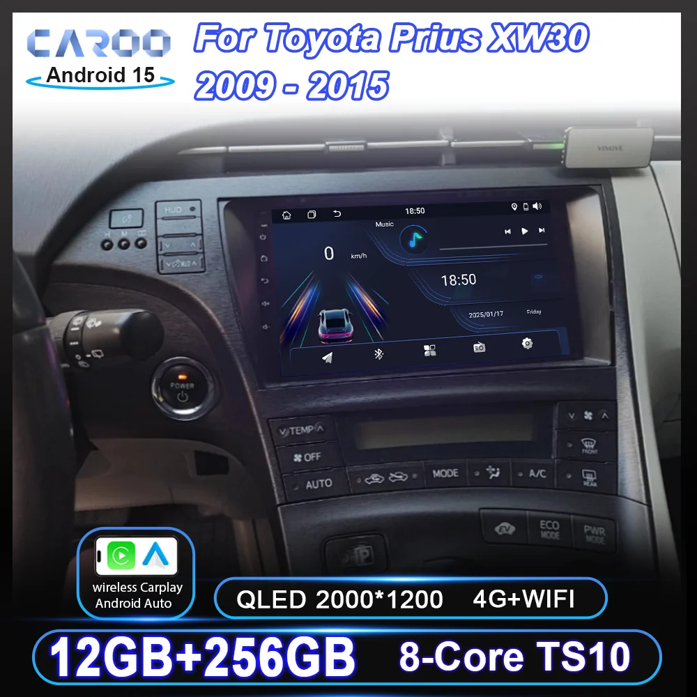 Android 15 Radio Stereo For Toyota Prius XW30 2009-2015 Car Navigation GPS Wireless Carplay Bluetooth Touch Screen NO 2DIN DVD
Android 15 Radio Stereo For Toyota Prius XW30 2009-2015 Car Navigation GPS Wireless Carplay Bluetooth Touch Screen NO 2DIN DVD