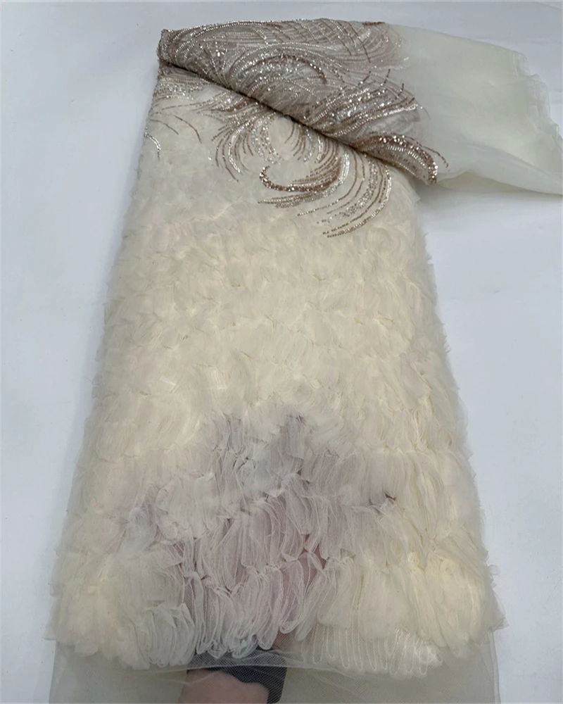 2025 Latest Hot Sale New High-End Luxury French Embroidery Beaded Lace Fabric African Nigerian With Sequins Fabric For Wedding
2025 Latest Hot Sale New High-End Luxury French Embroidery Beaded Lace Fabric African Nigerian With Sequins Fabric For Wedding