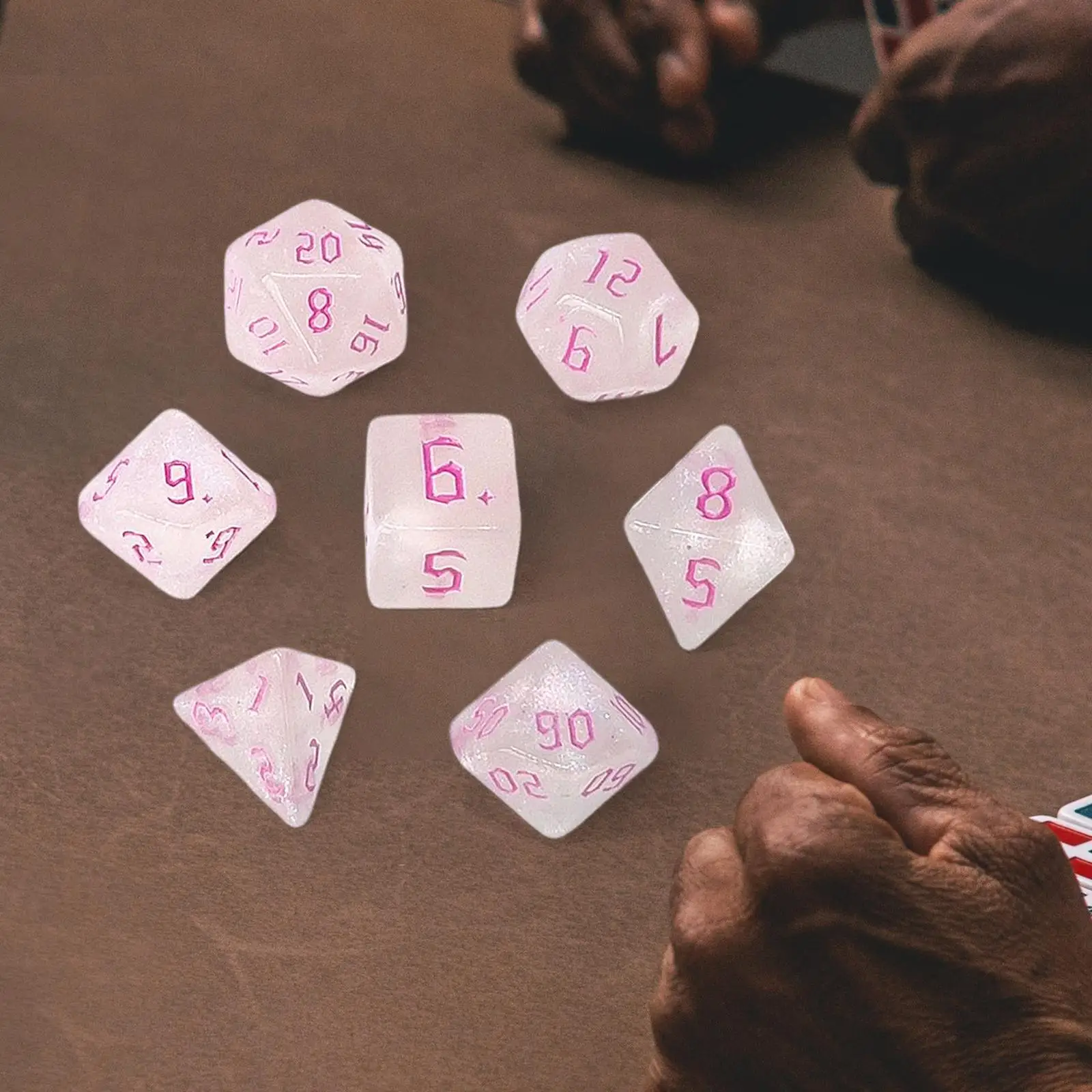 7 Pieces Acrylic Polyhedral Dices Set D6 D4 D8 D10 D12 D20 for Entertainment
7 Pieces Acrylic Polyhedral Dices Set D6 D4 D8 D10 D12 D20 for Entertainment
