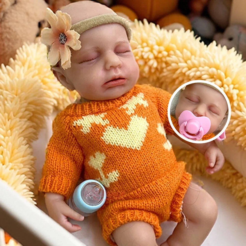 Mini 12Inch Lifelike Silicone Reborn Baby Doll Girl Soft Newborn Open Mouth Reborn Baby Small Doll Best Christmas Gift For Her
Mini 12Inch Lifelike Silicone Reborn Baby Doll Girl Soft Newborn Open Mouth Reborn Baby Small Doll Best Christmas Gift For Her