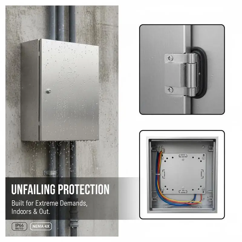 Electrical Cabinet 12 x 12 x 8'' For Factory Warehouse Construction, IP66 Dustproof Outdoor Indoor Junction Box Wall-Mount Mounting Plate Metal Enclosure
Electrical Cabinet 12 x 12 x 8'' For Factory Warehouse Construction, IP66 Dustproof Outdoor Indoor Junction Box Wall-Mount Mounting Plate Metal Enclosure