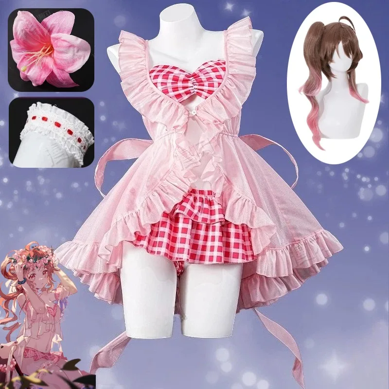 Game Arknights Eyjafjalla Cosplay Costume Summer Flower Cute Swimsuit Coral Coast Outfit Women Halloween Anime Party Roleplay
Game Arknights Eyjafjalla Cosplay Costume Summer Flower Cute Swimsuit Coral Coast Outfit Women Halloween Anime Party Roleplay