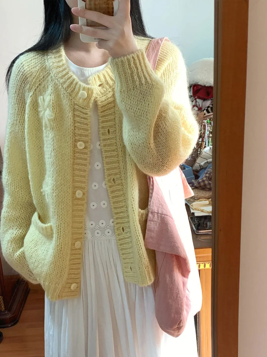 Yellow Knitted Open Cardigan Women's Loose Long Sleeve Button up Sweater Spring 2026 Casual Style Comfortable Soft Spring Out...
Yellow Knitted Open Cardigan Women's Loose Long Sleeve Button up Sweater Spring 2026 Casual Style Comfortable Soft Spring Out...