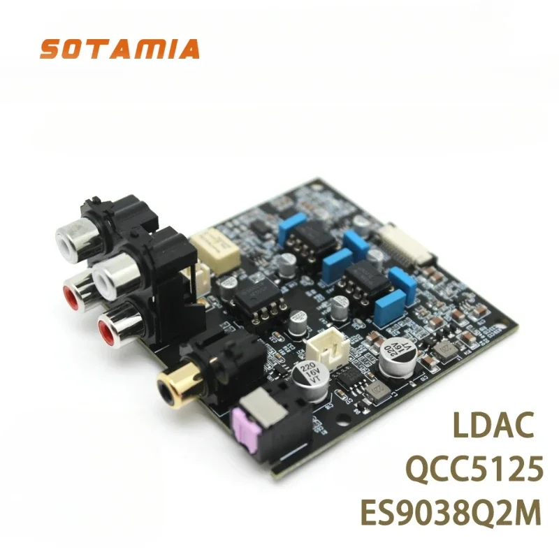 SOTAMIA APTX-LL ES9038Q2M Decoder Audio Board QCC5125 Bluetooth Optical Fiber Coaxial Aux Input Decoding for Power Amplifier
SOTAMIA APTX-LL ES9038Q2M Decoder Audio Board QCC5125 Bluetooth Optical Fiber Coaxial Aux Input Decoding for Power Amplifier