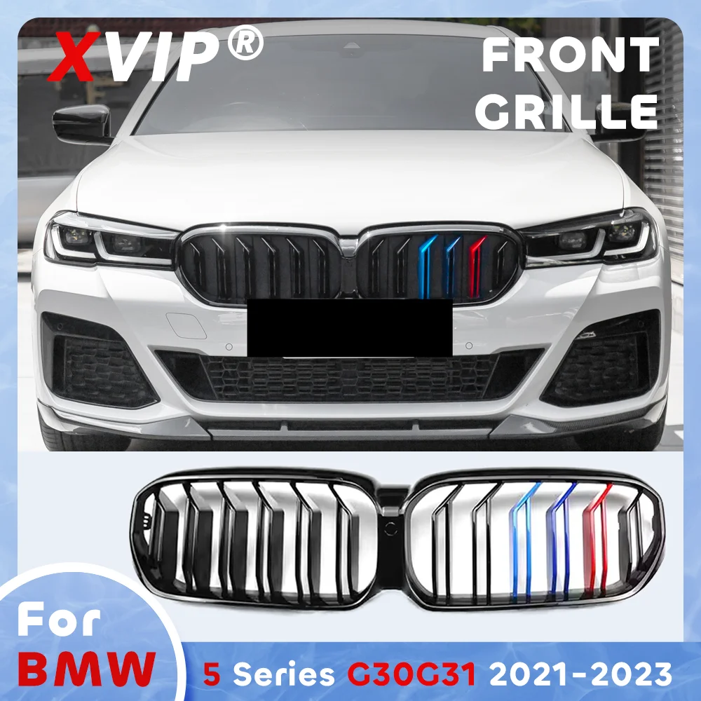 XVIP Glossy M-Color Double Line Style Front Bumper Grille For BMW 5-series G30 G31 2021-2023
XVIP Glossy M-Color Double Line Style Front Bumper Grille For BMW 5-series G30 G31 2021-2023