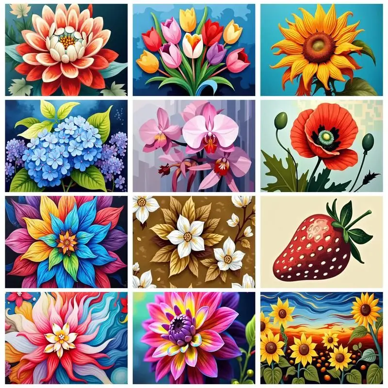 GATYZTORY Paint By Number Sunflowers Lotus Kits For Adults Handpainted DIY Coloring By Number Drawing On Canvas Home Decoration 
GATYZTORY Paint By Number Sunflowers Lotus Kits For Adults Handpainted DIY Coloring By Number Drawing On Canvas Home Decoration
