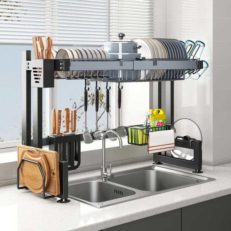 Kitchen sink storage rack, dish rack, drain rack, multi-functional dishwashing sink, countertop dishes, chopsticks
Kitchen sink storage rack, dish rack, drain rack, multi-functional dishwashing sink, countertop dishes, chopsticks