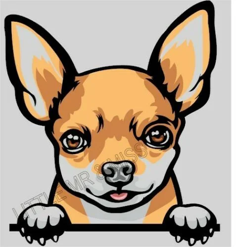 For Chihuahua Peeking Dog Fawn Breed Color Wall Window Laptop Sticker w/proof
For Chihuahua Peeking Dog Fawn Breed Color Wall Window Laptop Sticker w/proof