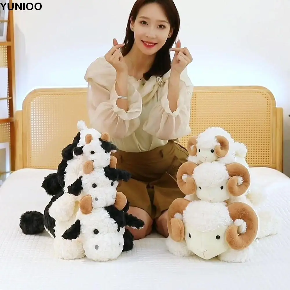 Lying Baby Goat&Cow Plush Doll PP Cotton Fluffy Cute Animal Plush Toys Lovely Stuffed Big Horns Goat Toys Easter Gifts
Lying Baby Goat&Cow Plush Doll PP Cotton Fluffy Cute Animal Plush Toys Lovely Stuffed Big Horns Goat Toys Easter Gifts