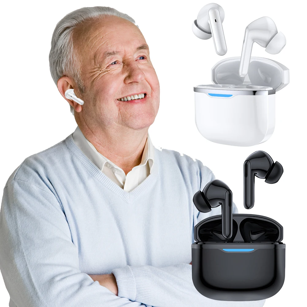 Беспроводные наушники с слуховым аппаратом. Наушники с шумоподавлением Bluetooth 5.3. Идеально подходят для пожилых людей и взрослых.
Беспроводные наушники с слуховым аппаратом. Наушники с шумоподавлением Bluetooth 5.3. Идеально подходят для пожилых людей и взрослых.