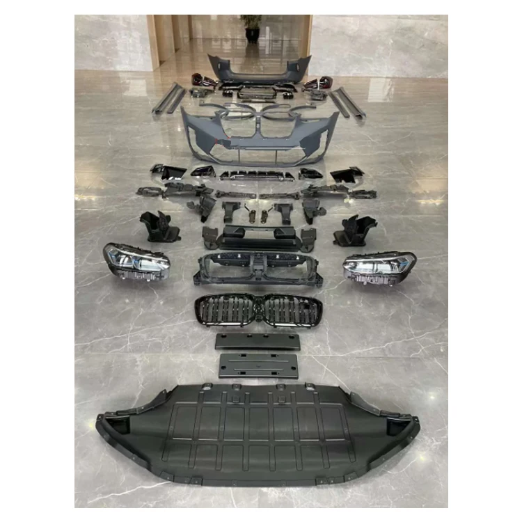 Комплект кузова переднего и заднего бампера автомобиля X3m F97 Lci Style 2023, с фарой для BM-W X3 G01 G08 2018-2021
Комплект кузова переднего и заднего бампера автомобиля X3m F97 Lci Style 2023, с фарой для BM-W X3 G01 G08 2018-2021