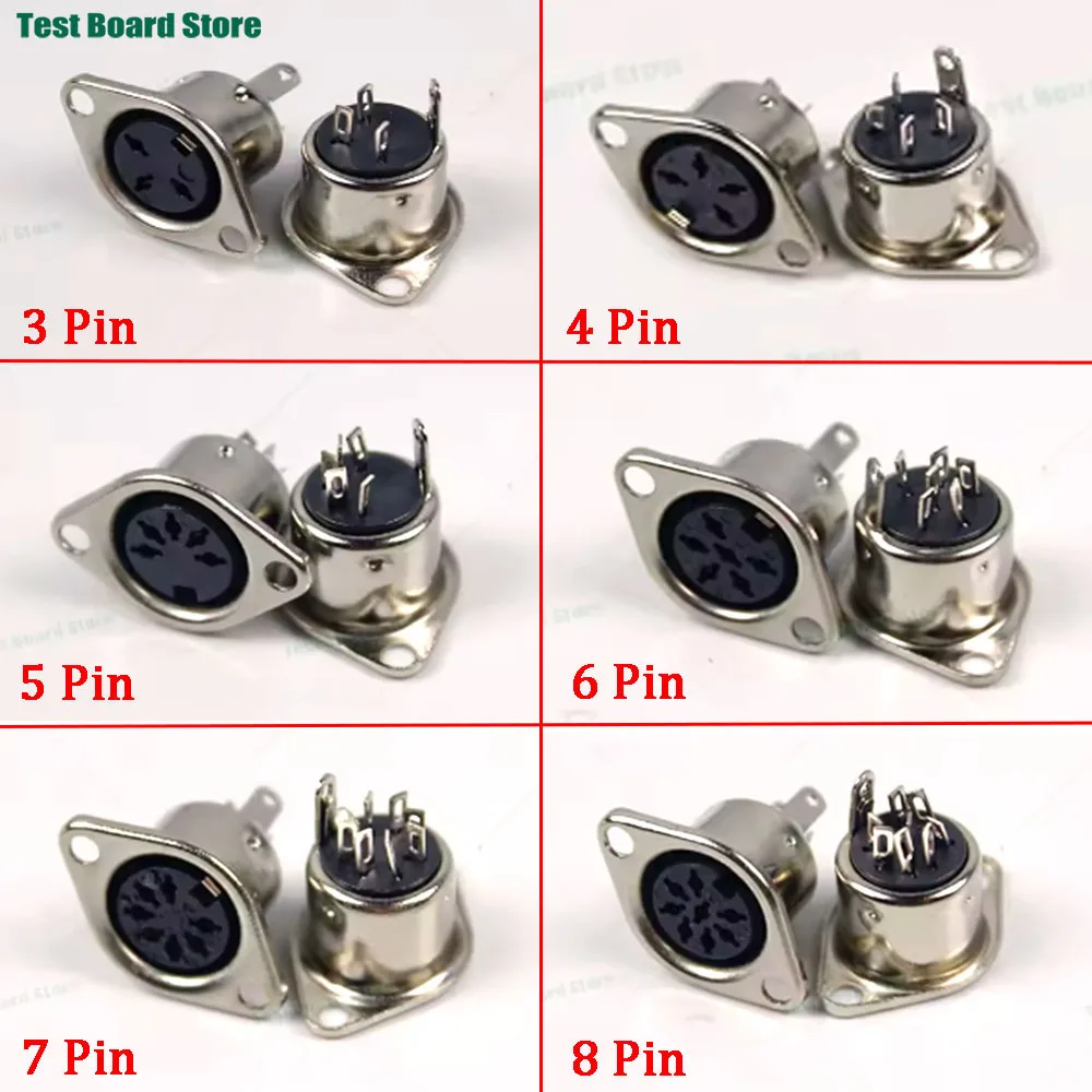 2/5Pcs Metal 3 4 5 6 7 8 Pin DIN Female Socket Hulled Panel Mount Chassis Connector Soldering Iron
2/5Pcs Metal 3 4 5 6 7 8 Pin DIN Female Socket Hulled Panel Mount Chassis Connector Soldering Iron