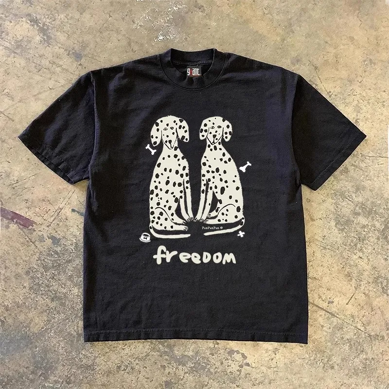 Little Chen Story 260g Heavyweight Pure Cotton Spring Summer Street Style Oversize Short Sleeve T-Shirt Dual Dog Design Versa...
Little Chen Story 260g Heavyweight Pure Cotton Spring Summer Street Style Oversize Short Sleeve T-Shirt Dual Dog Design Versa...